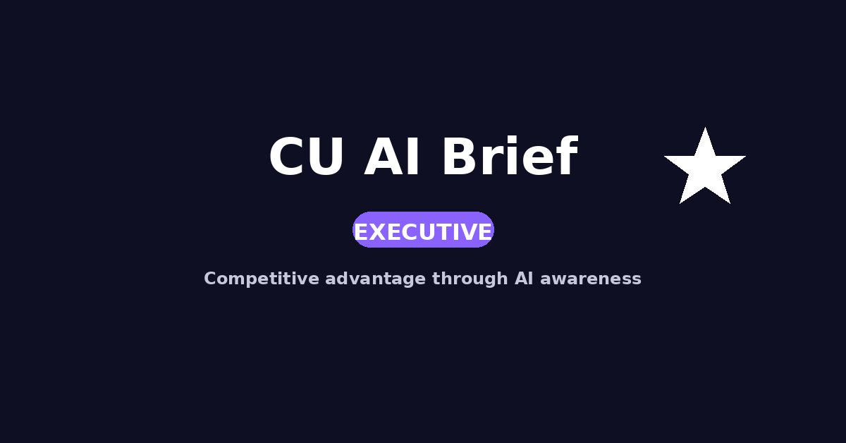CU AI Brief — Mon, Dec 29, 2025